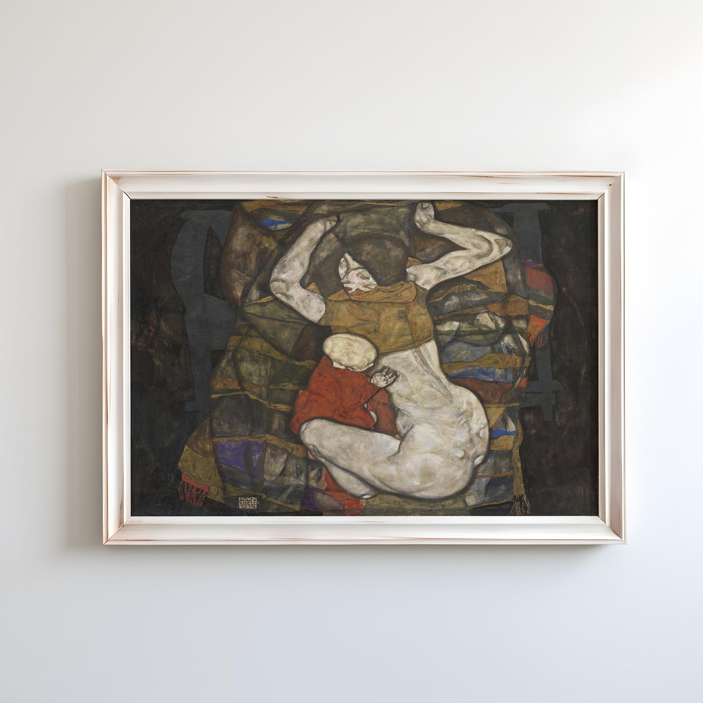 Young Mother by Egon Schiele 1914 | Expressionism Art Print (B4752)