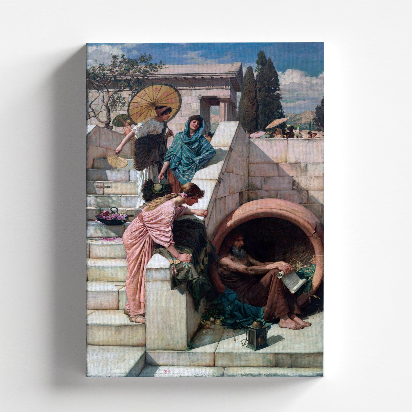 Diogenes by John William Waterhouse 1882 | Pre-Raphaelite Art Print (B4856)