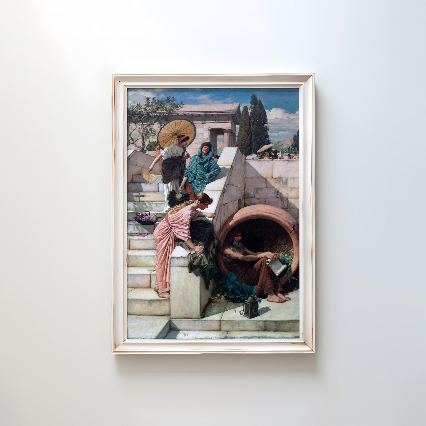 Diogenes by John William Waterhouse 1882 | Pre-Raphaelite Art Print (B4856)