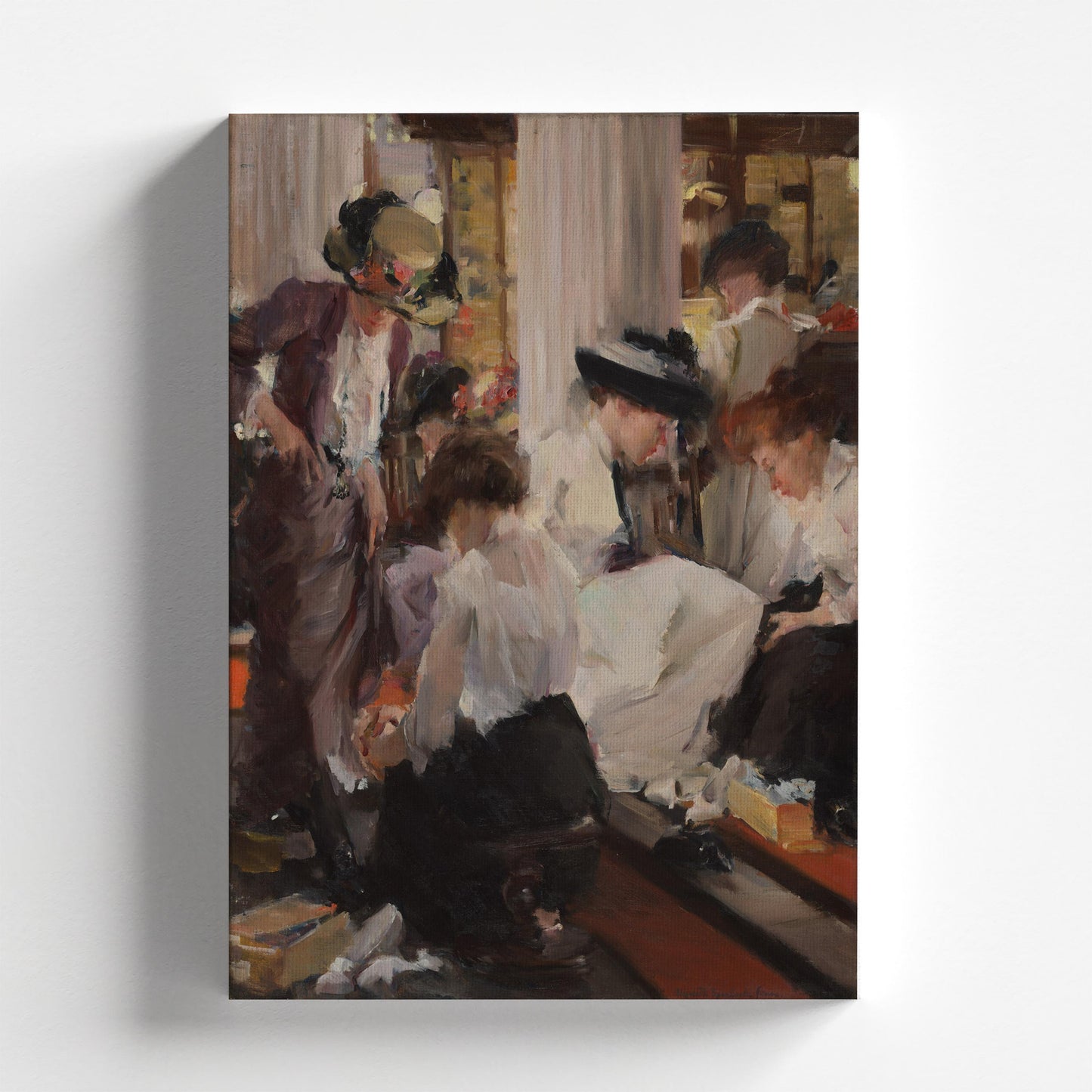 The Shoe Shop by Elizabeth Sparhawk-Jones c.1911 | Impressionist Art Print (D0224)