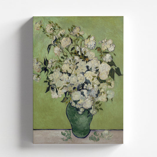 Vase of Roses by Vincent van Gogh 1890 | Post-Impressionism Art Print (B4060)