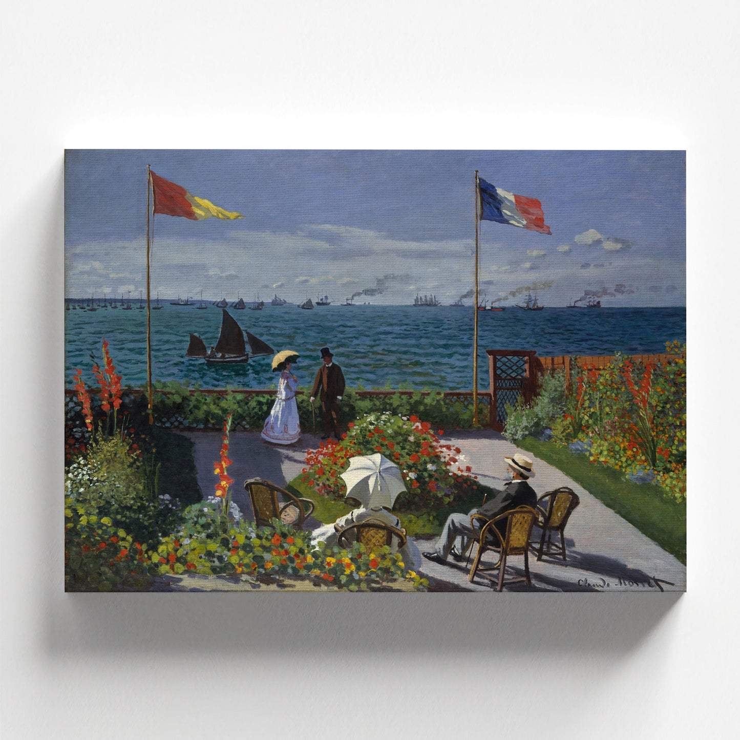 Garden at Sainte-Adresse by Claude Monet 1867 | Impressionism Art Print (B4576)