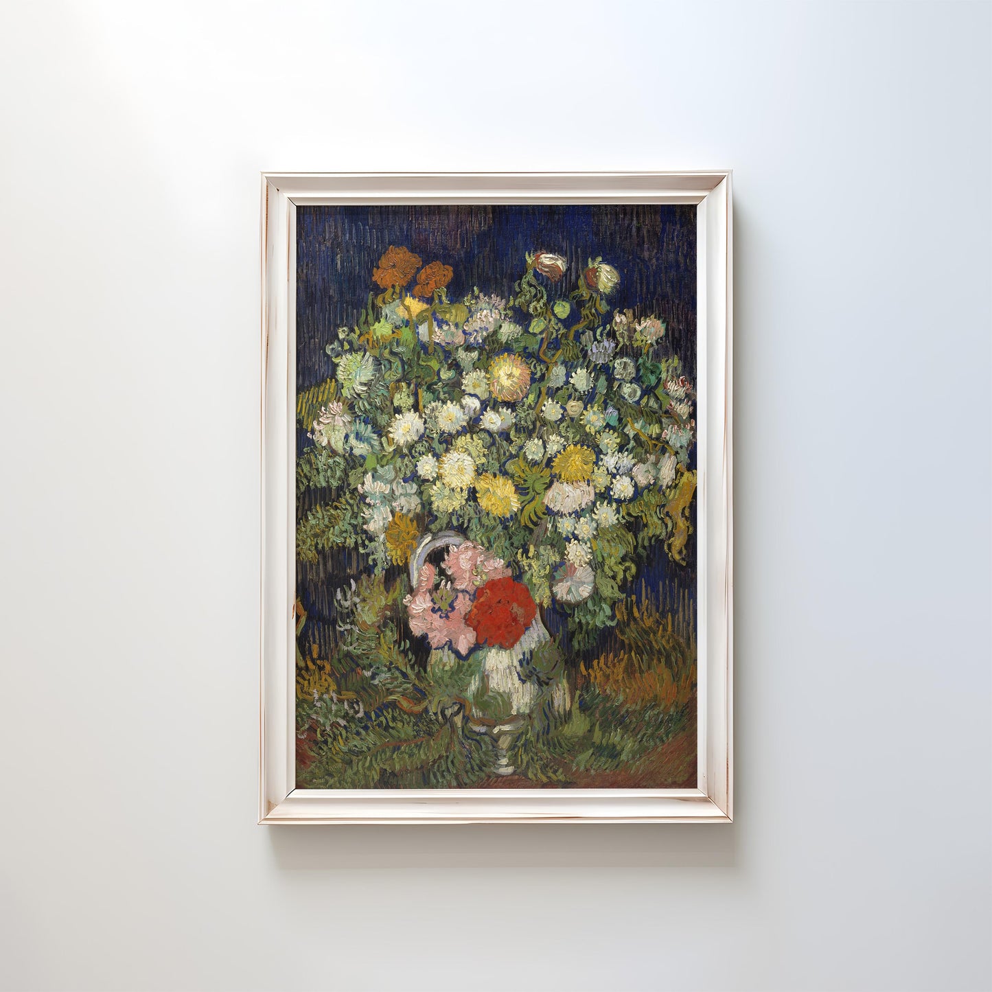 Bouquet of Flowers in a Vase by Vincent van Gogh 1890 | Post-Impressionism Art Print (B3623)