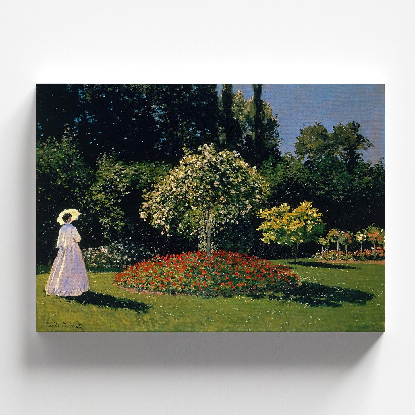 Woman in the Garden by Claude Monet 1867 | Impressionism Art Print (B3636)