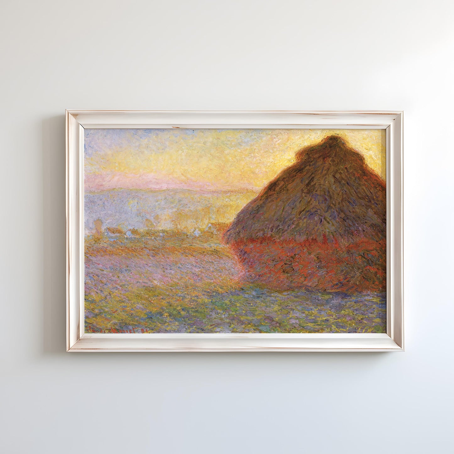 Grainstack (Sunset) by Claude Monet 1891 | Impressionism Art Print (B3660)