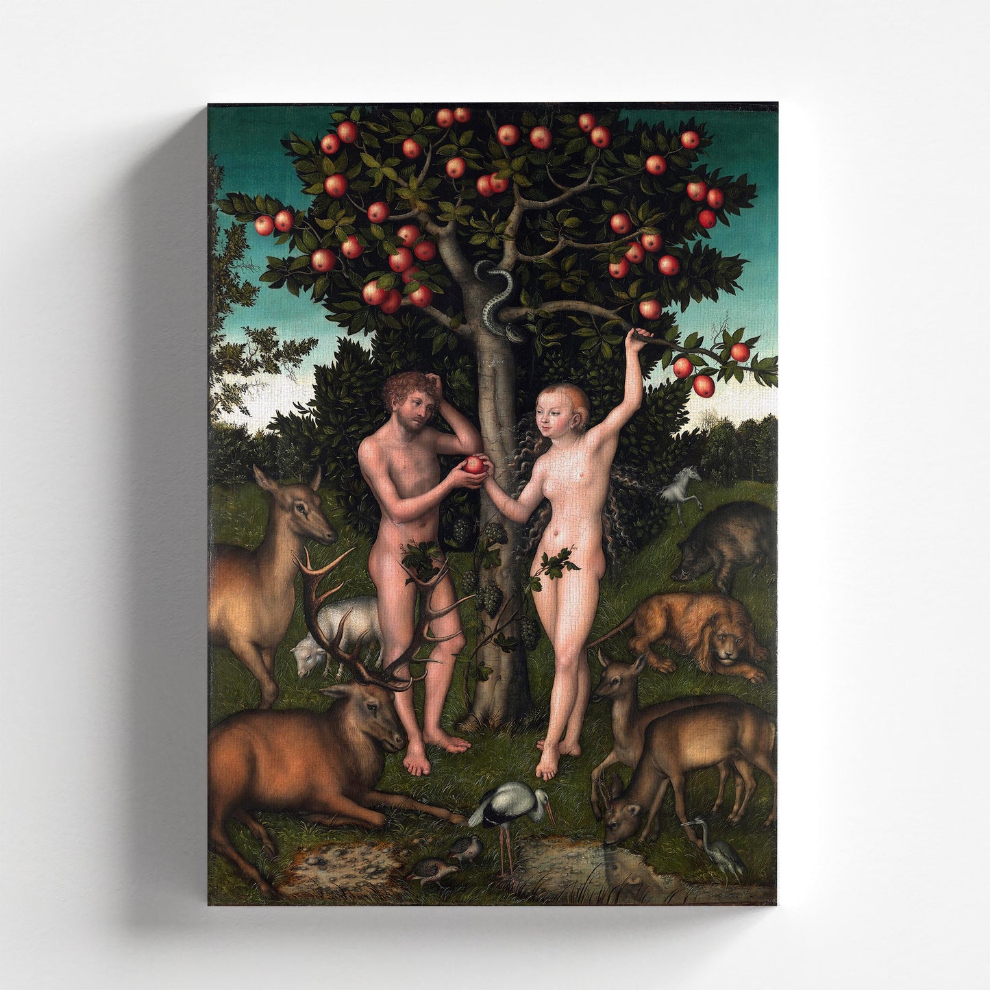 Adam and Eve by Lucas Cranach the Elder 1526 | Renaissance Art Print (B4734)