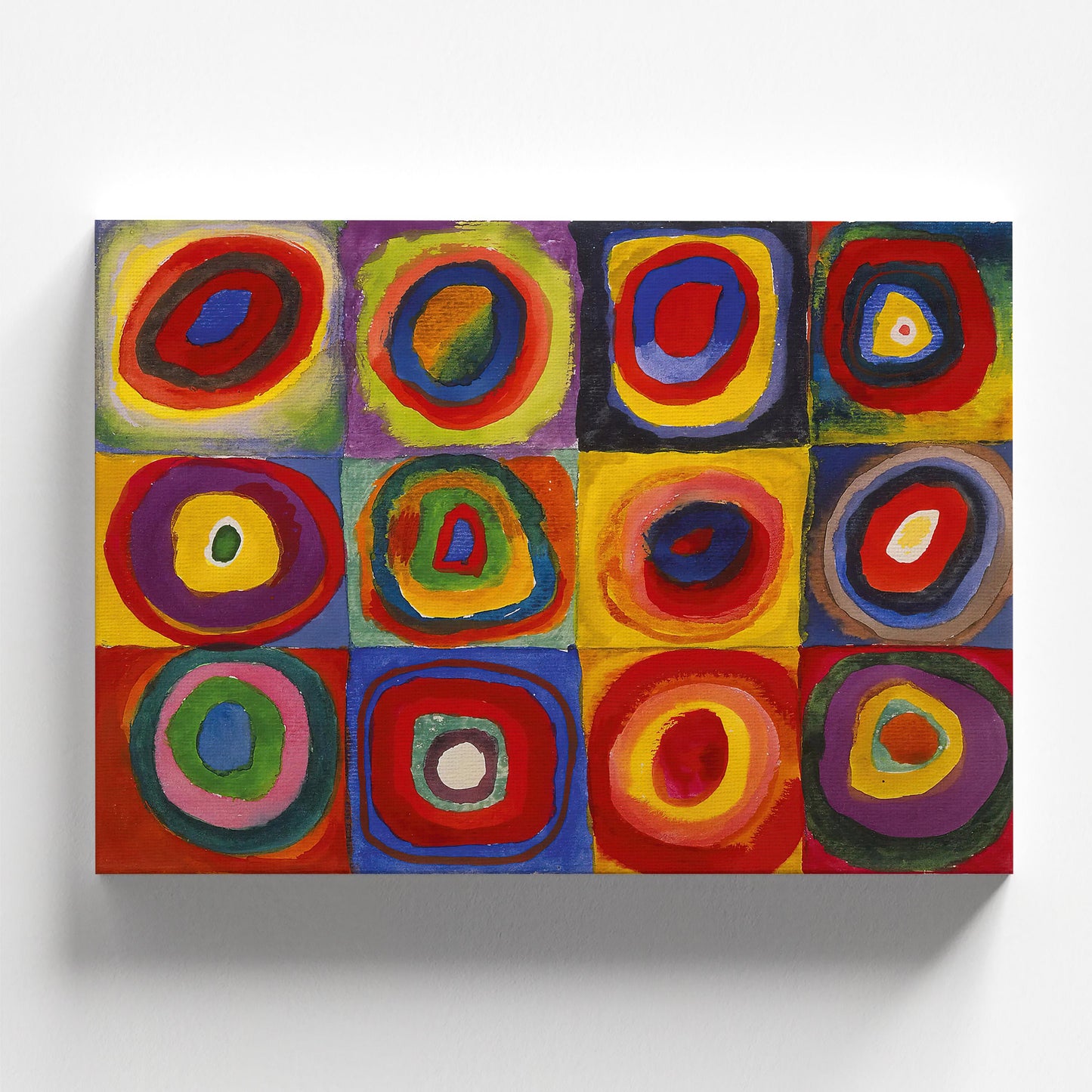 Color Study Squares with Concentric Circles by Wassily Kandinsky 1913 | Abstract Art Print (B4828)