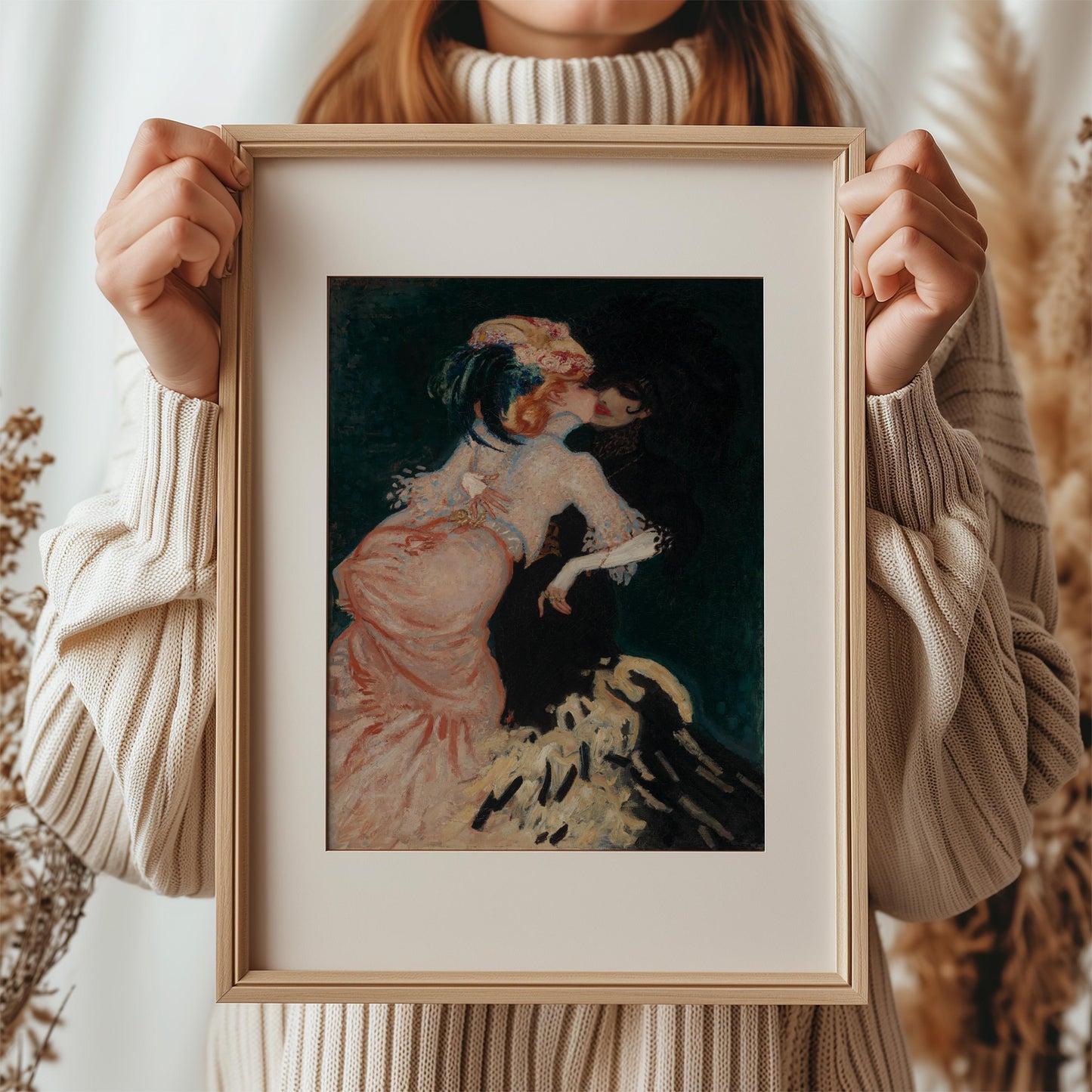 Women Kissing by Jan Sluijters 1906 | Expressionist Art Print (D0040)