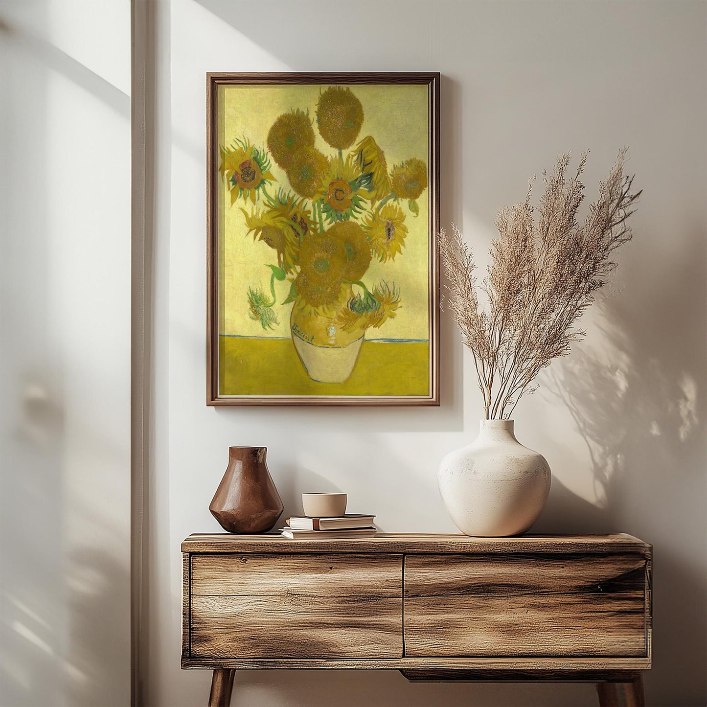 Vase With Fifteen Sunflowers by Vincent van Gogh 1888 | Post-Impressionism Art Print (B4098)