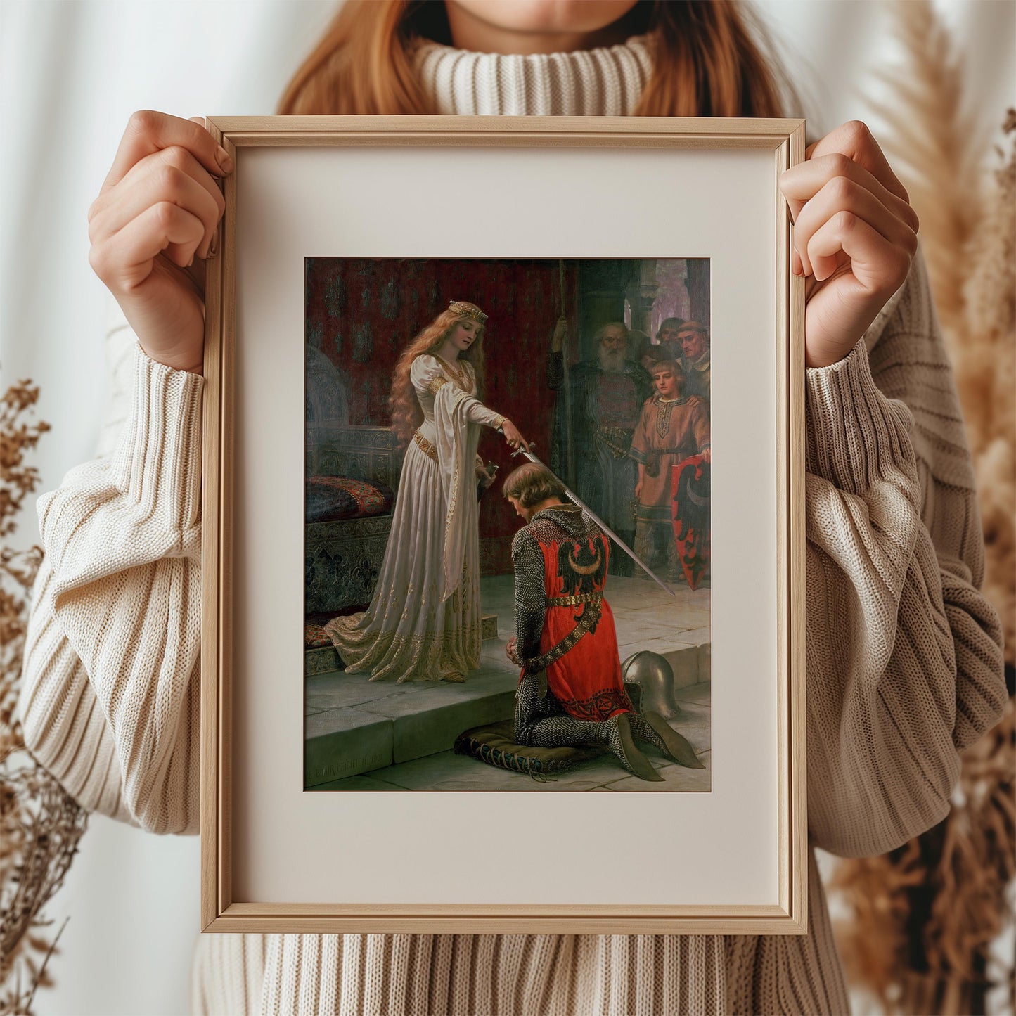 Accolade by Edmund Blair Leighton 1907 | Victorian Art Print (D0098)