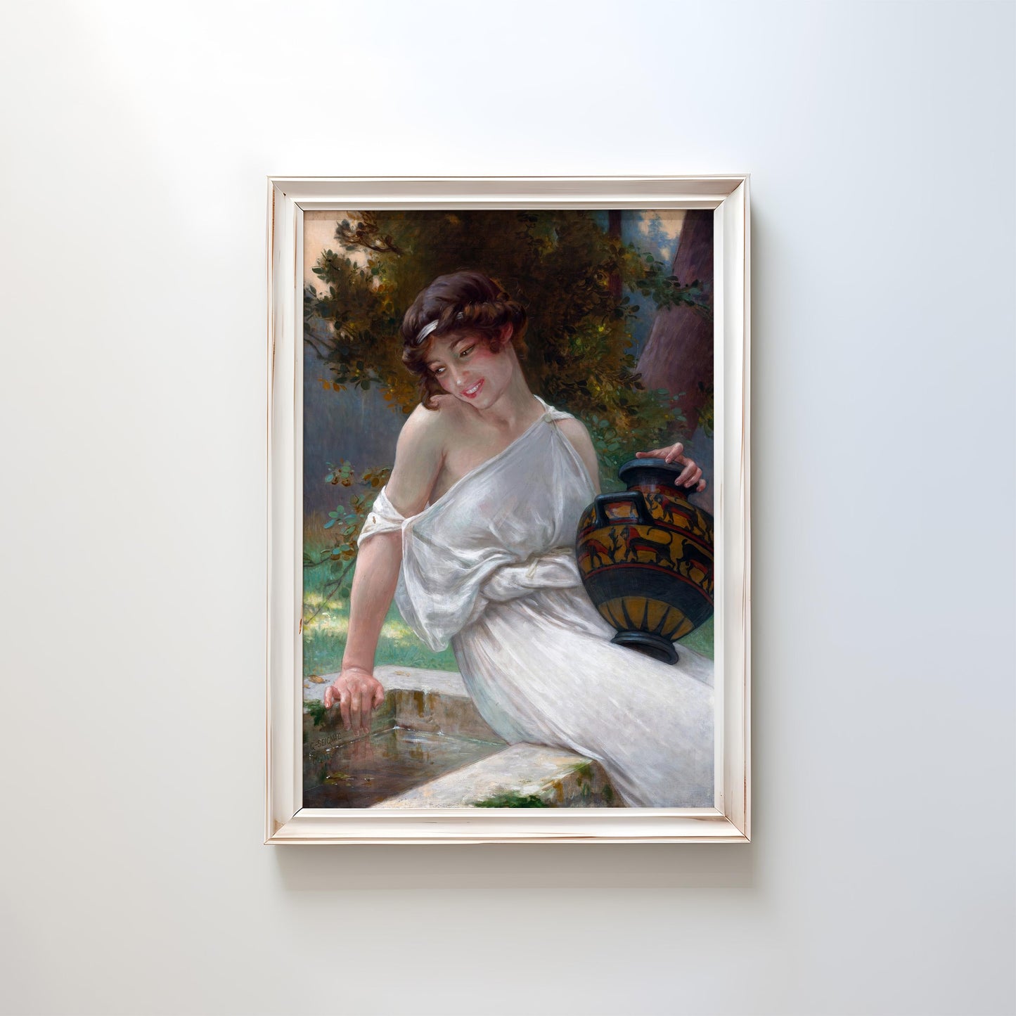 A la Fontaine by Guillaume Seignac | Academic Art Print (D0345)