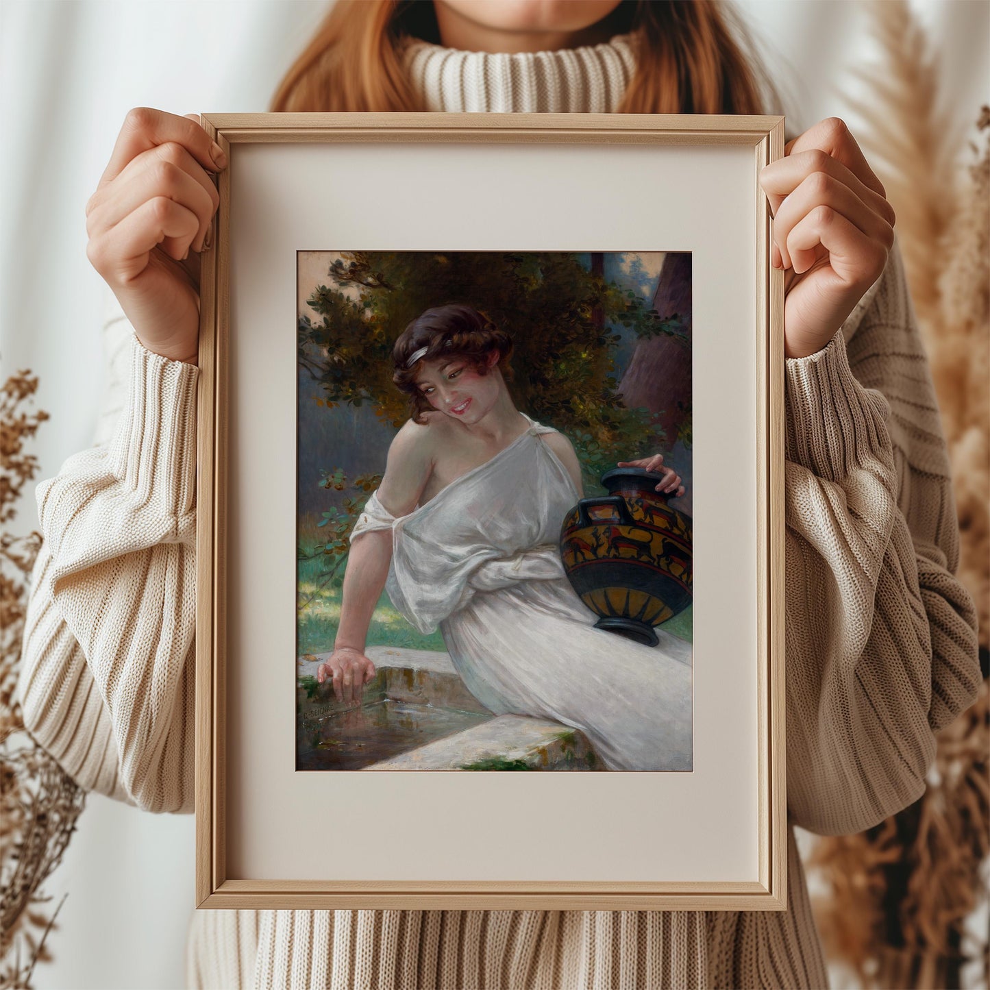 A la Fontaine by Guillaume Seignac | Academic Art Print (D0345)