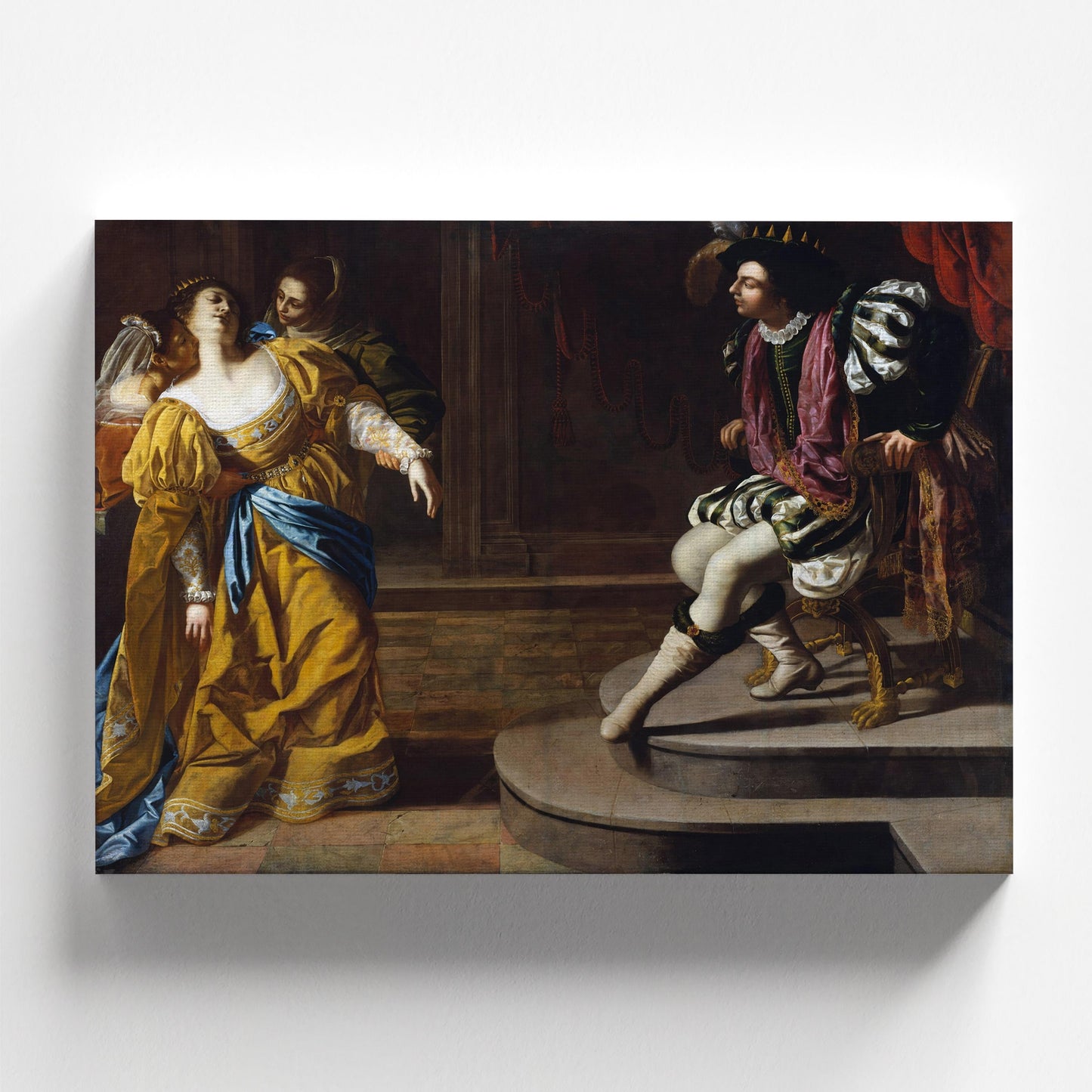 Esther before Ahasuerus by Artemisia Gentileschi | Baroque Art Print (D0294)