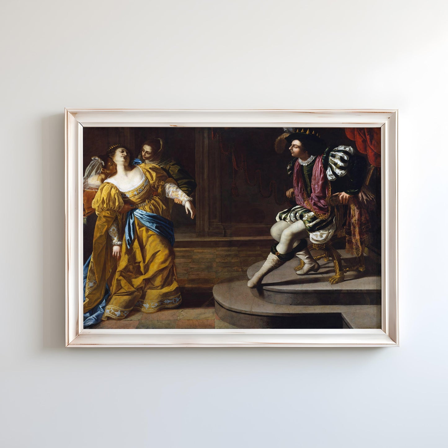 Esther before Ahasuerus by Artemisia Gentileschi | Baroque Art Print (D0294)