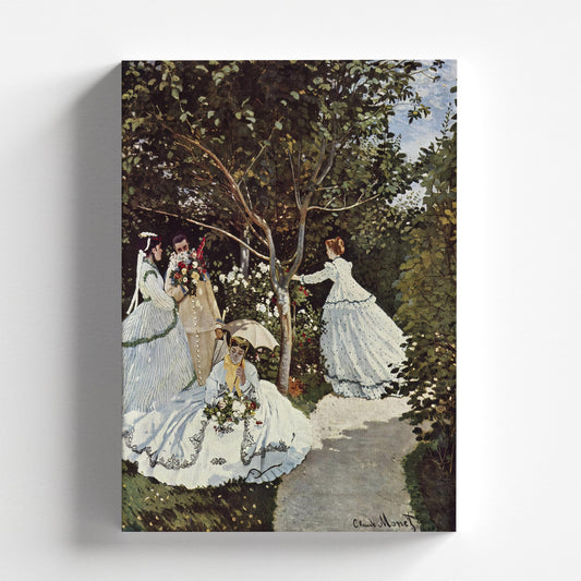 Women in the Garden by Claude Monet 1866 | Impressionism Art Print (B3634)