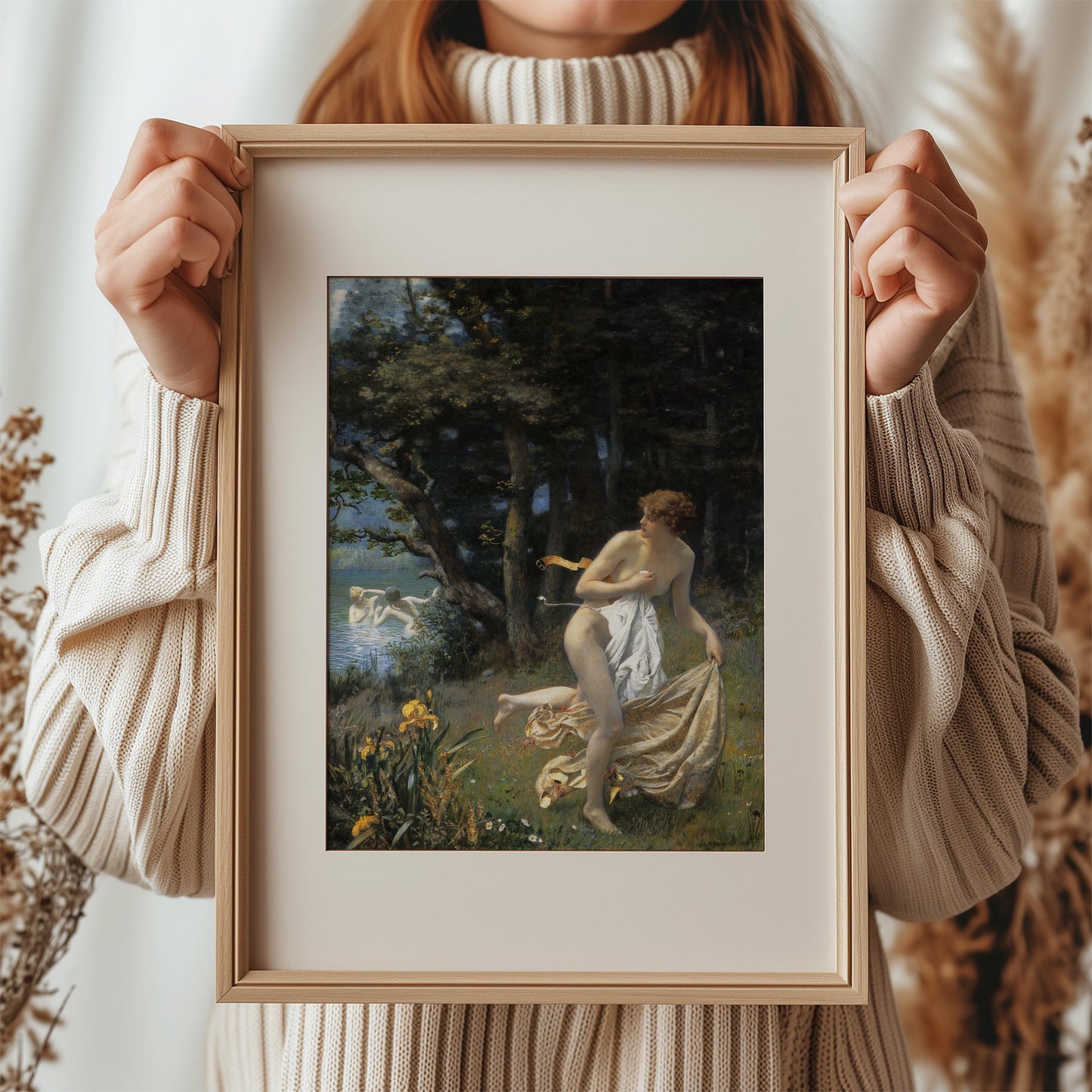 Diana's Maidens by Edward Robert Hughes 1898 | Pre-Raphaelite Art Print (B4923)