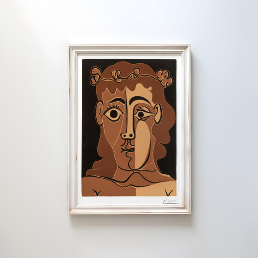 Young Man with a Crown of Leaves (Jeune homme couronné de feuillage) by Pablo Picasso 1962 | Modern Art Print (B8343)