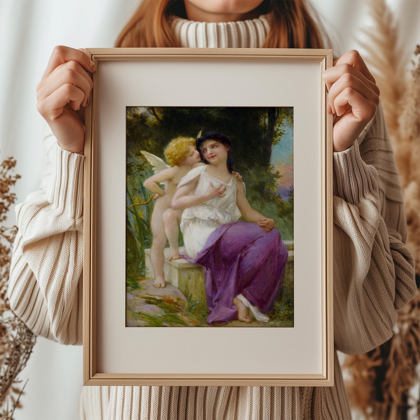 Vénus et l’Amour by Guillaume Seignac | Academic Art Print (D0346)