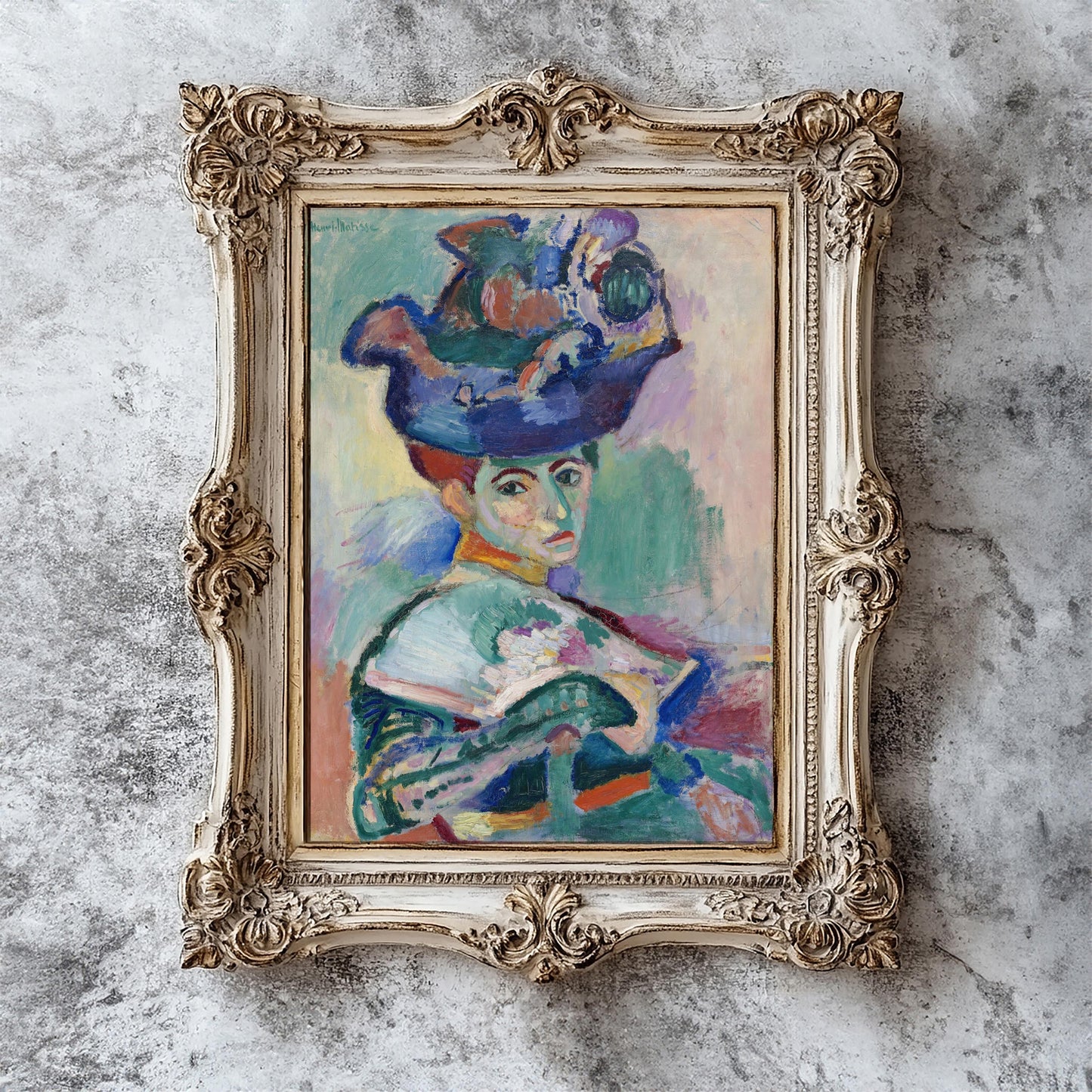 Woman with a Hat (Femme au chapeau) by Henri Matisse, 1905 | Fauvist Masterpiece (B4478)