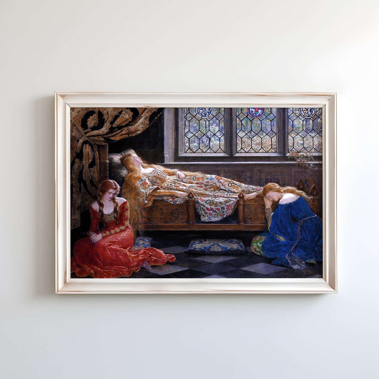 The Sleeping Beauty by John Collier 1921 | Victorian Art Print (B7002)