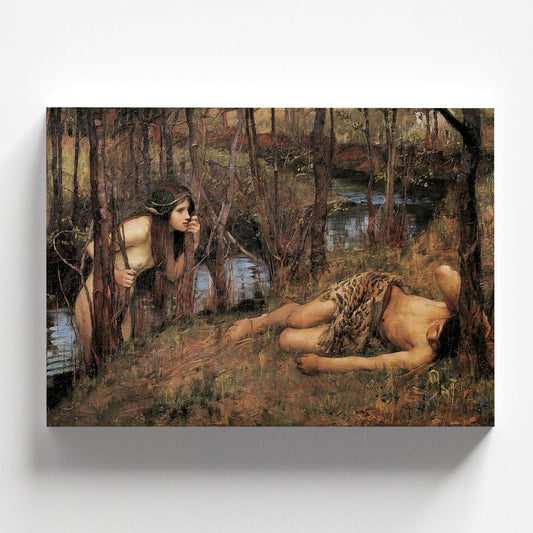 A Naiad or Hylas with a Nymph by John William Waterhouse 1893 | Pre-Raphaelite Art Print (B4870)