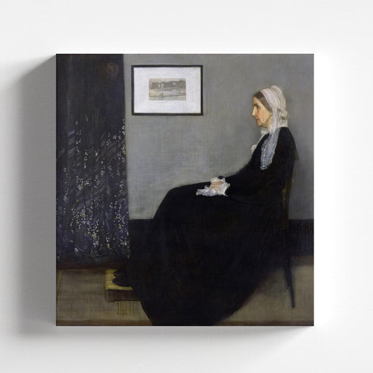 Arrangement in Grey and Black No.1, Portrait of the Artist's Mother by James Abbott McNeill Whistler 1871 | Impressionism Art Print (B4450)