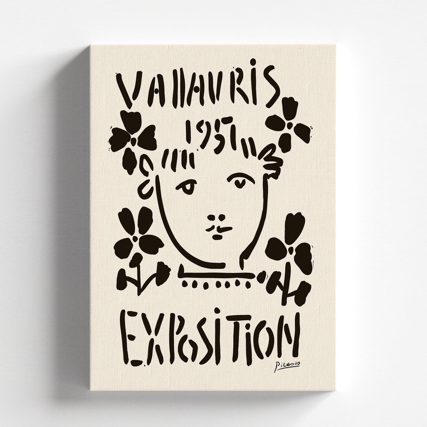 Vallauris Exhibition 1951 by Pablo Picasso | Modern Minimalist Art Print (A0065)