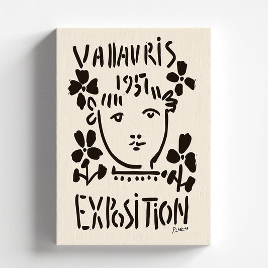 Vallauris Exhibition 1951 by Pablo Picasso | Modern Minimalist Art Print (A0065)