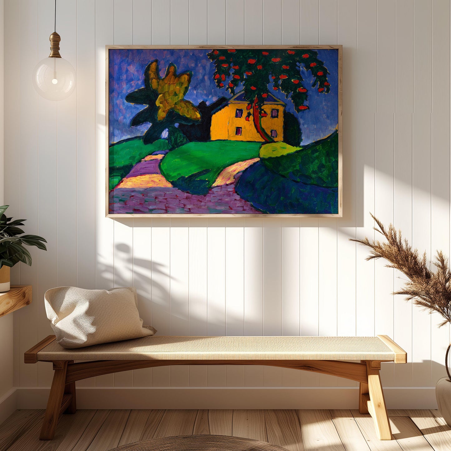 Yellow House with Apple Tree by Gabriele Münter 1910 | Expressionist Art Print (D0196)