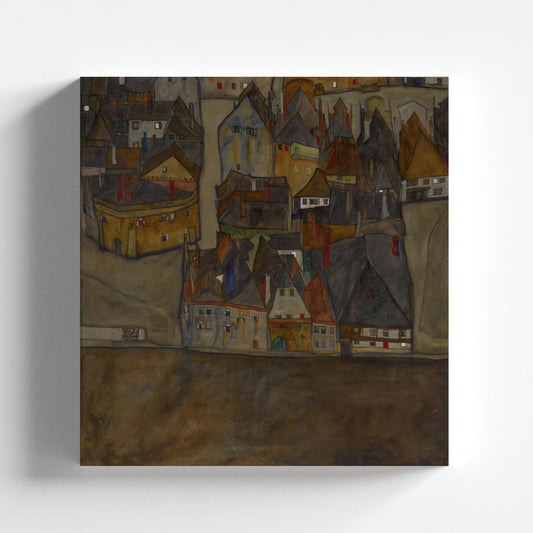 City in Twilight (The Small City II) by Egon Schiele 1913 | Expressionism Art Print (B4335)