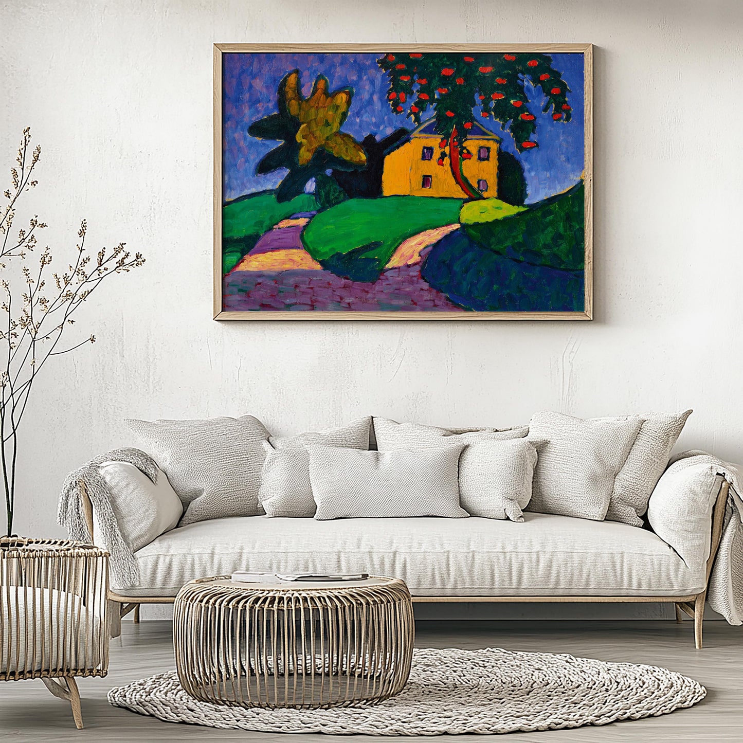 Yellow House with Apple Tree by Gabriele Münter 1910 | Expressionist Art Print (D0196)