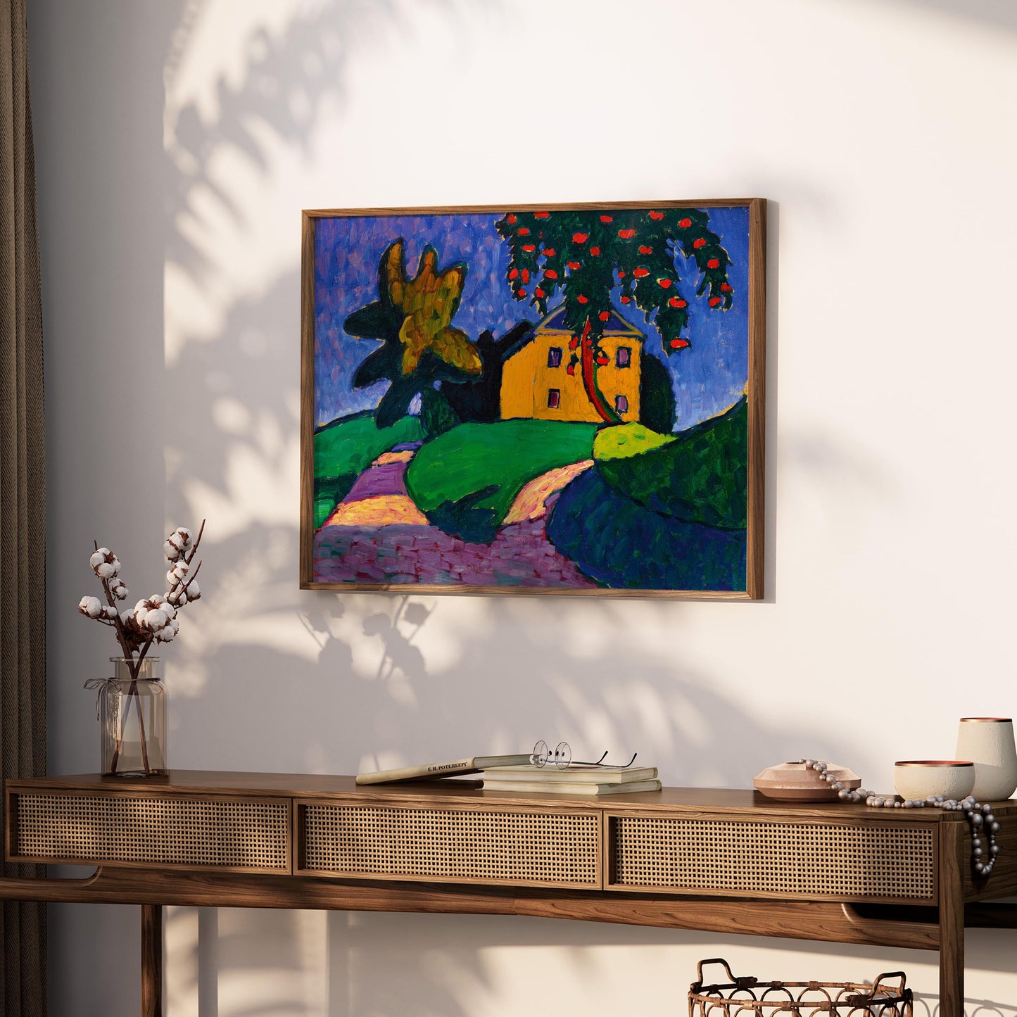 Yellow House with Apple Tree by Gabriele Münter 1910 | Expressionist Art Print (D0196)