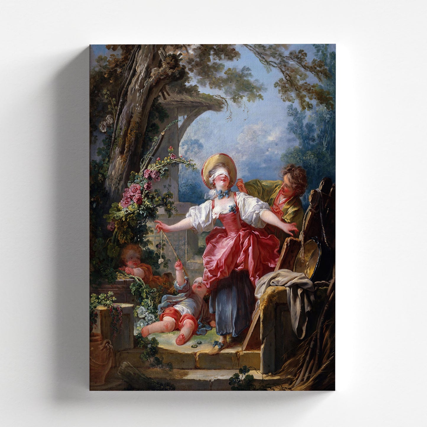 Blind-Man's Buff by Jean-Honoré Fragonard 1752 | Rococo Art Print (B3969)