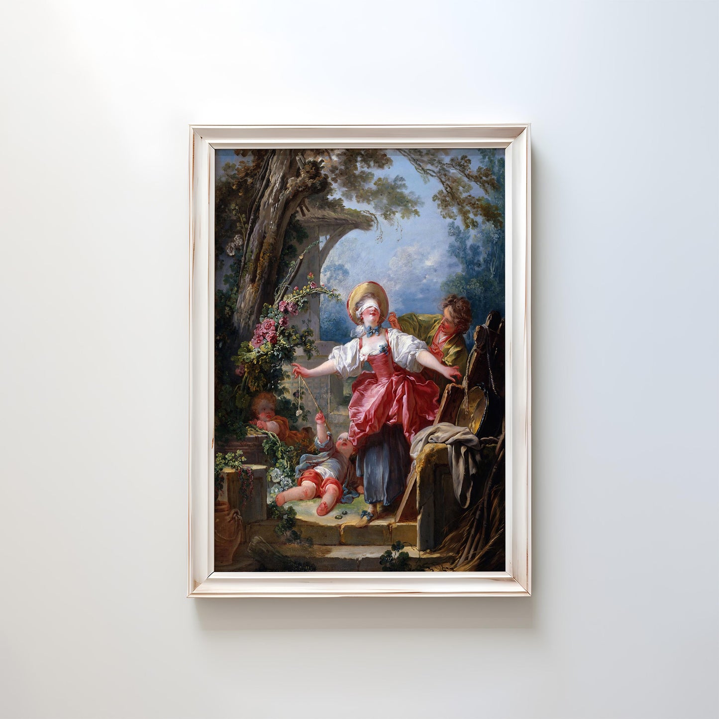 Blind-Man's Buff by Jean-Honoré Fragonard 1752 | Rococo Art Print (B3969)