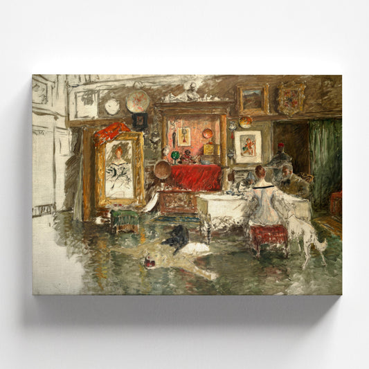 The Tenth Street Studio by William Merritt Chase (1915) | American Impressionism, Interior Scene (D0012)