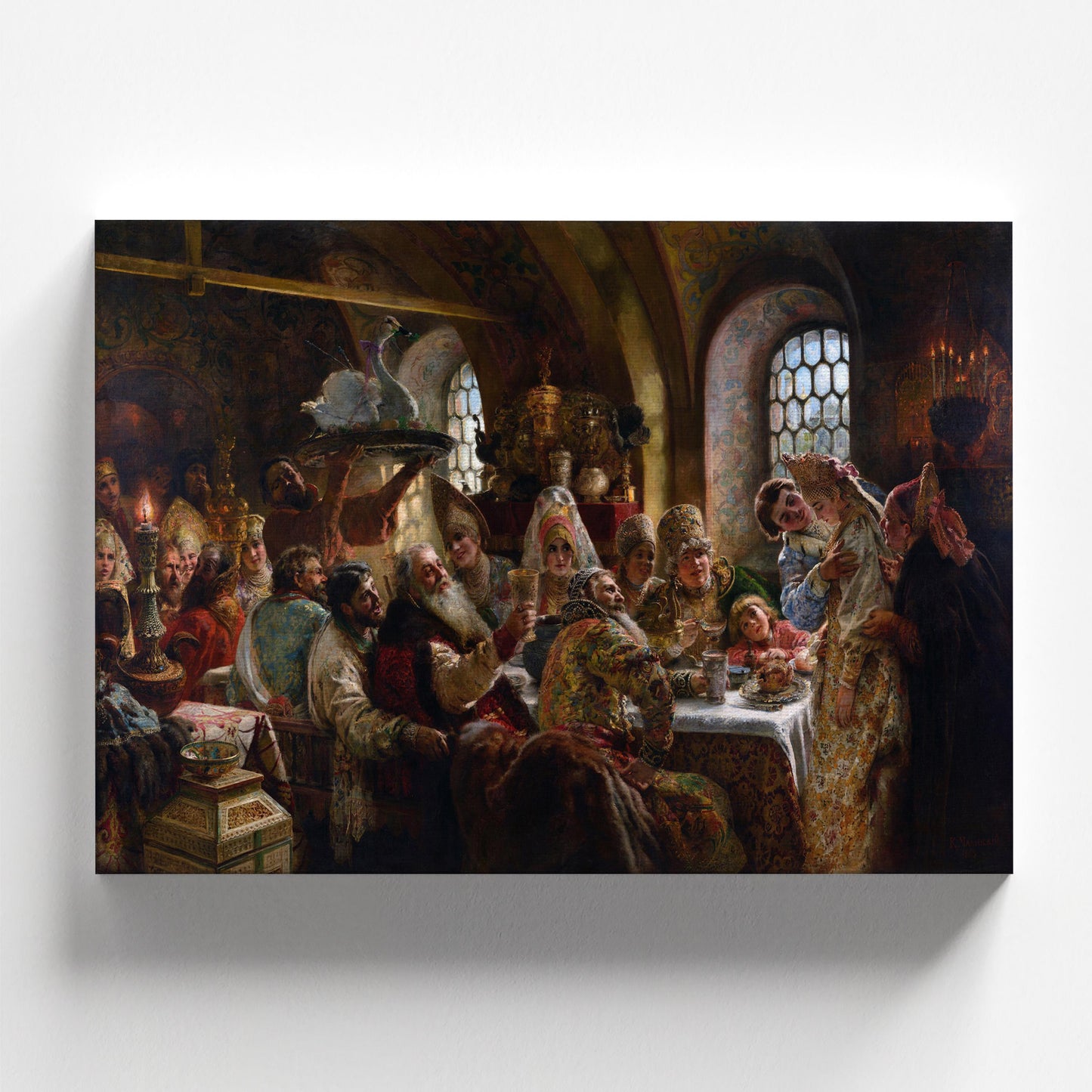 A Boyar Wedding Feast by Konstantin Makovsky 1883 | Realism Art Print (D0229)