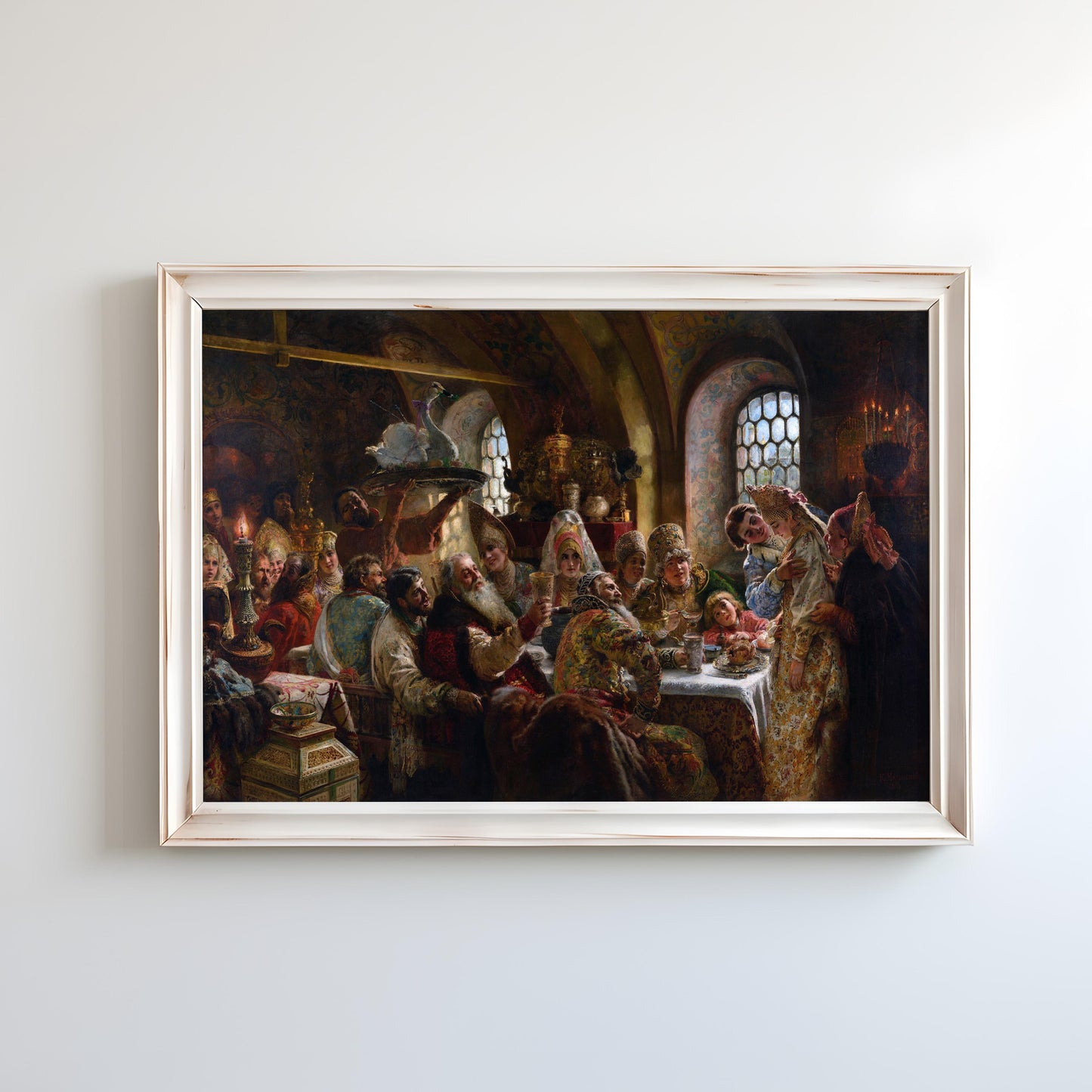 A Boyar Wedding Feast by Konstantin Makovsky 1883 | Realism Art Print (D0229)