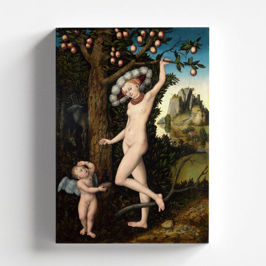 Cupid Complaining to Venus by Lucas Cranach the Elder 1525 | Renaissance Art Print (B4726)