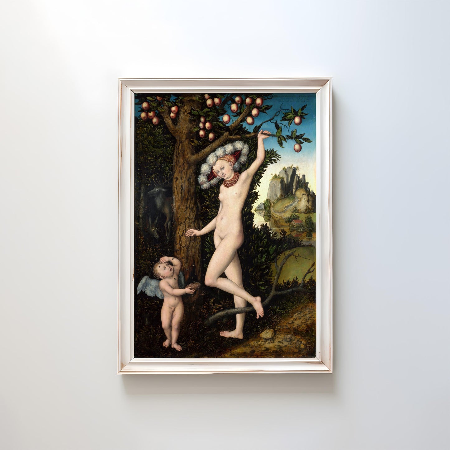 Cupid Complaining to Venus by Lucas Cranach the Elder 1525 | Renaissance Art Print (B4726)