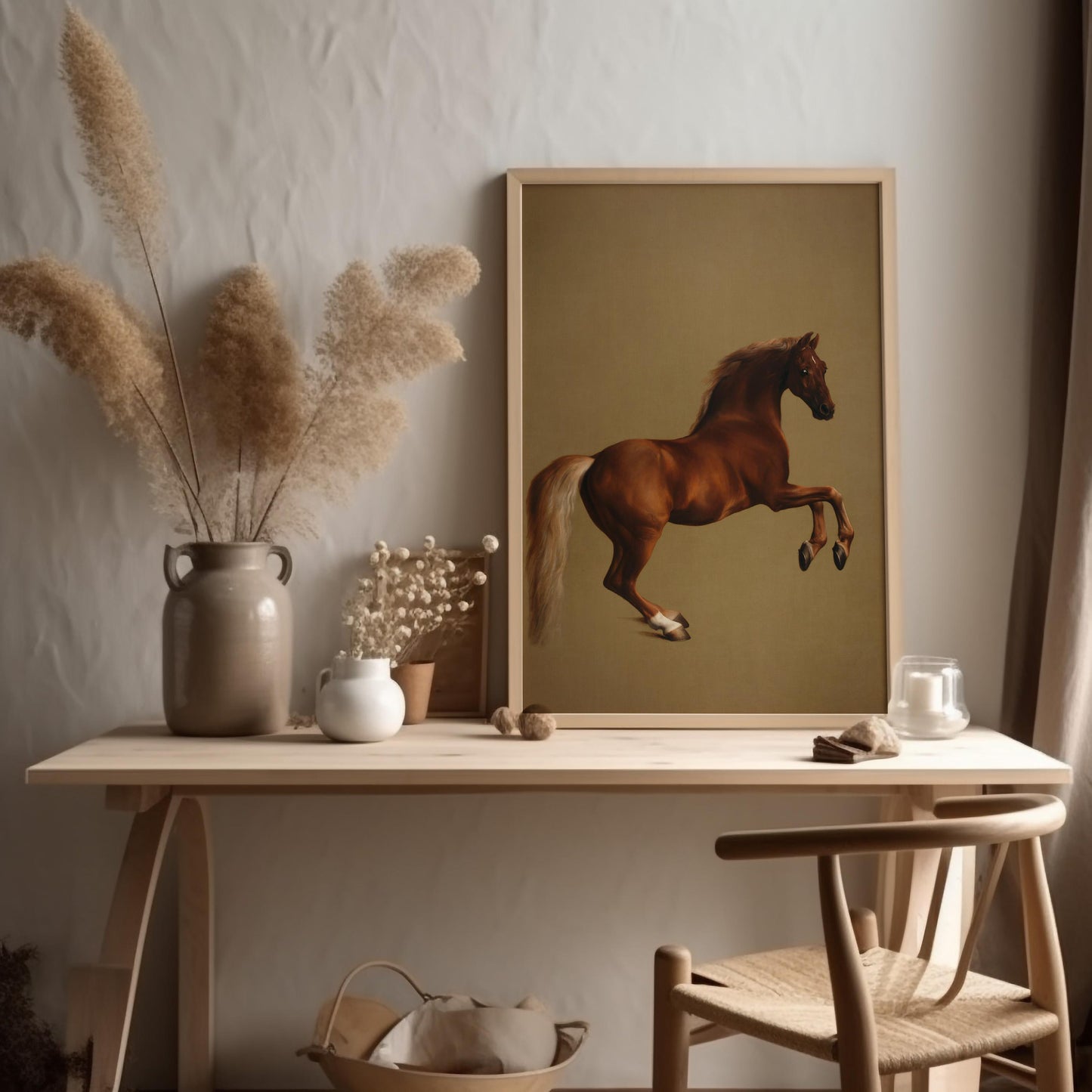 Whistlejacket by George Stubbs 1762 | Georgian Art Print (D0136)