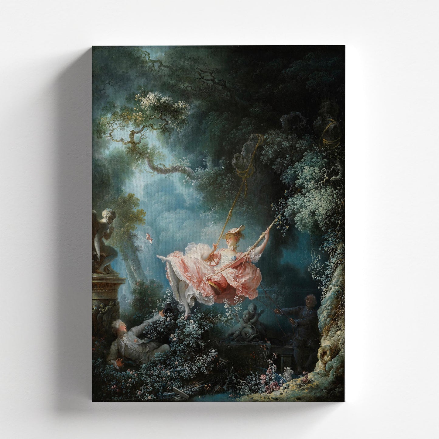 The Swing (Les Hasards heureux de L'Escarpolette) by Jean-Honoré Fragonard 1767 | Rococo Art Print (B4080)