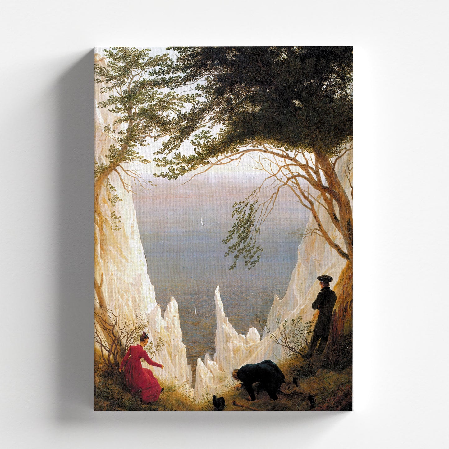 Chalk Cliffs on Rügen by Caspar David Friedrich 1818 | Romanticism Art Print (B4104)