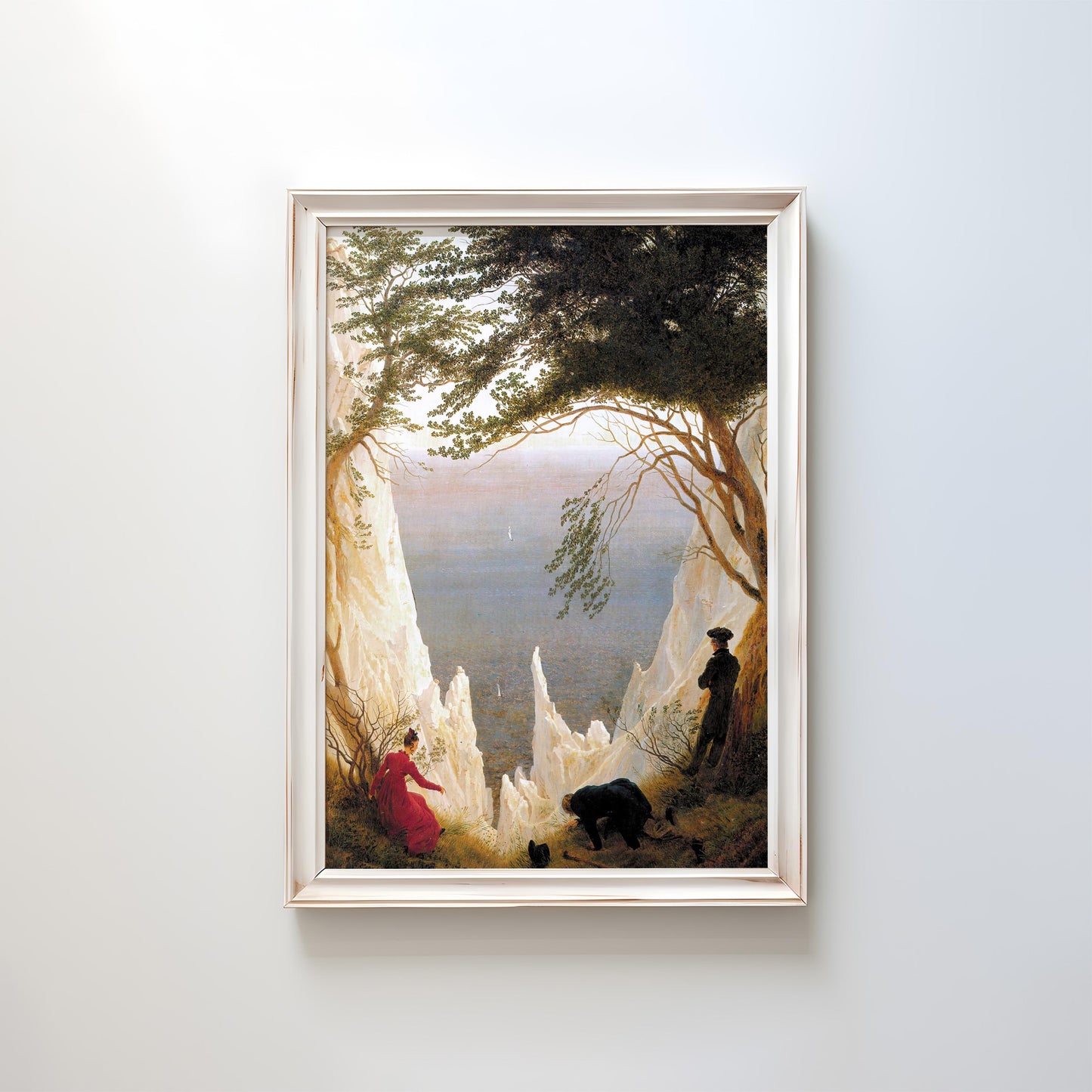 Chalk Cliffs on Rügen by Caspar David Friedrich 1818 | Romanticism Art Print (B4104)