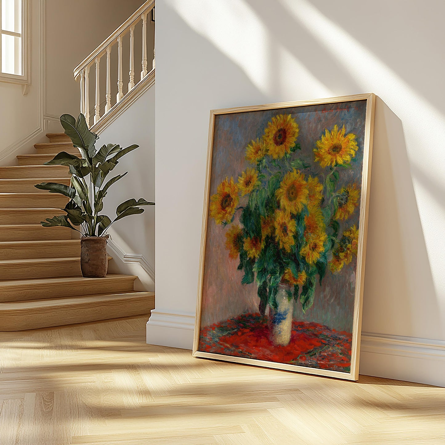 Bouquet of Sunflowers by Claude Monet 1881 | Impressionism Art Print (B4147)