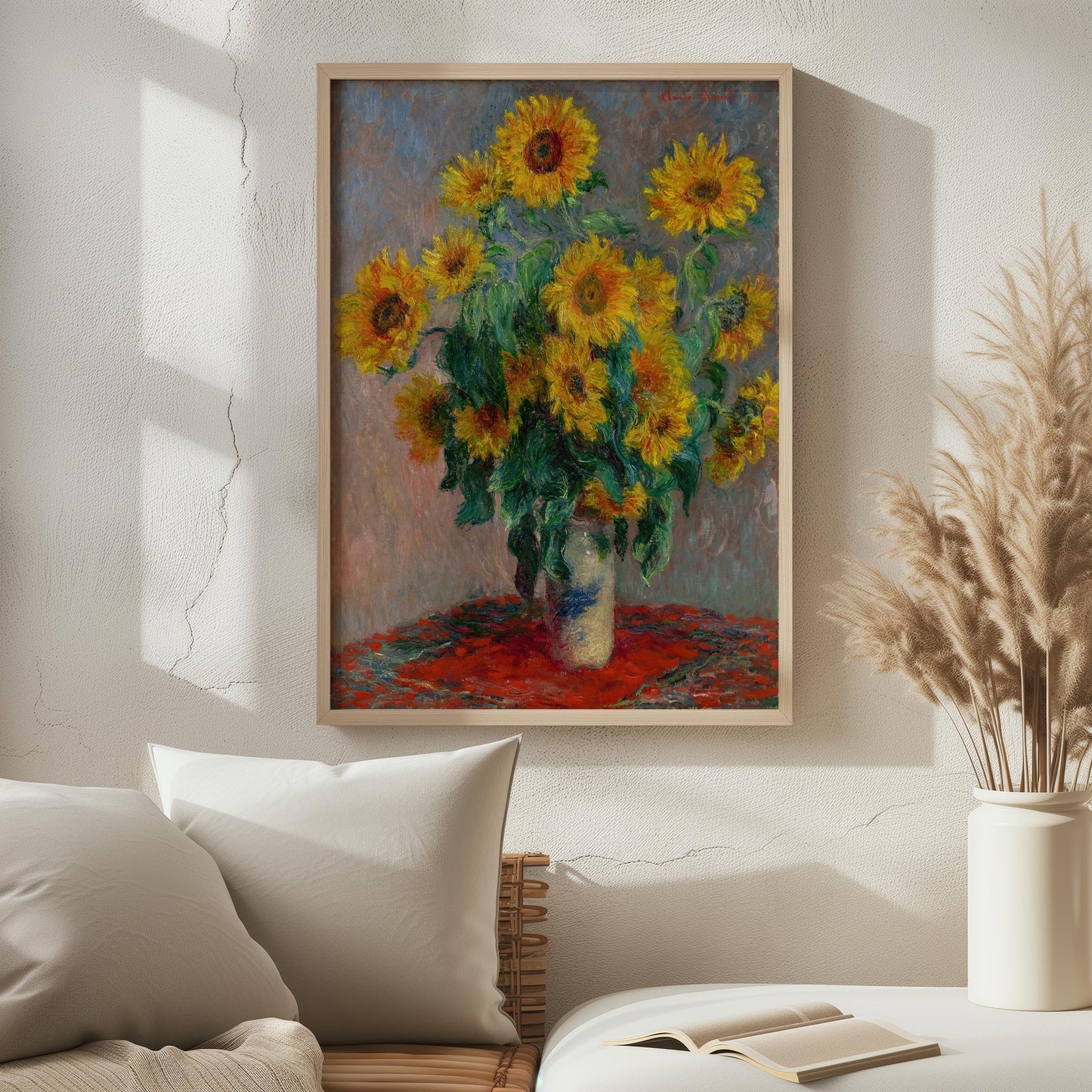 Bouquet of Sunflowers by Claude Monet 1881 | Impressionism Art Print (B4147)