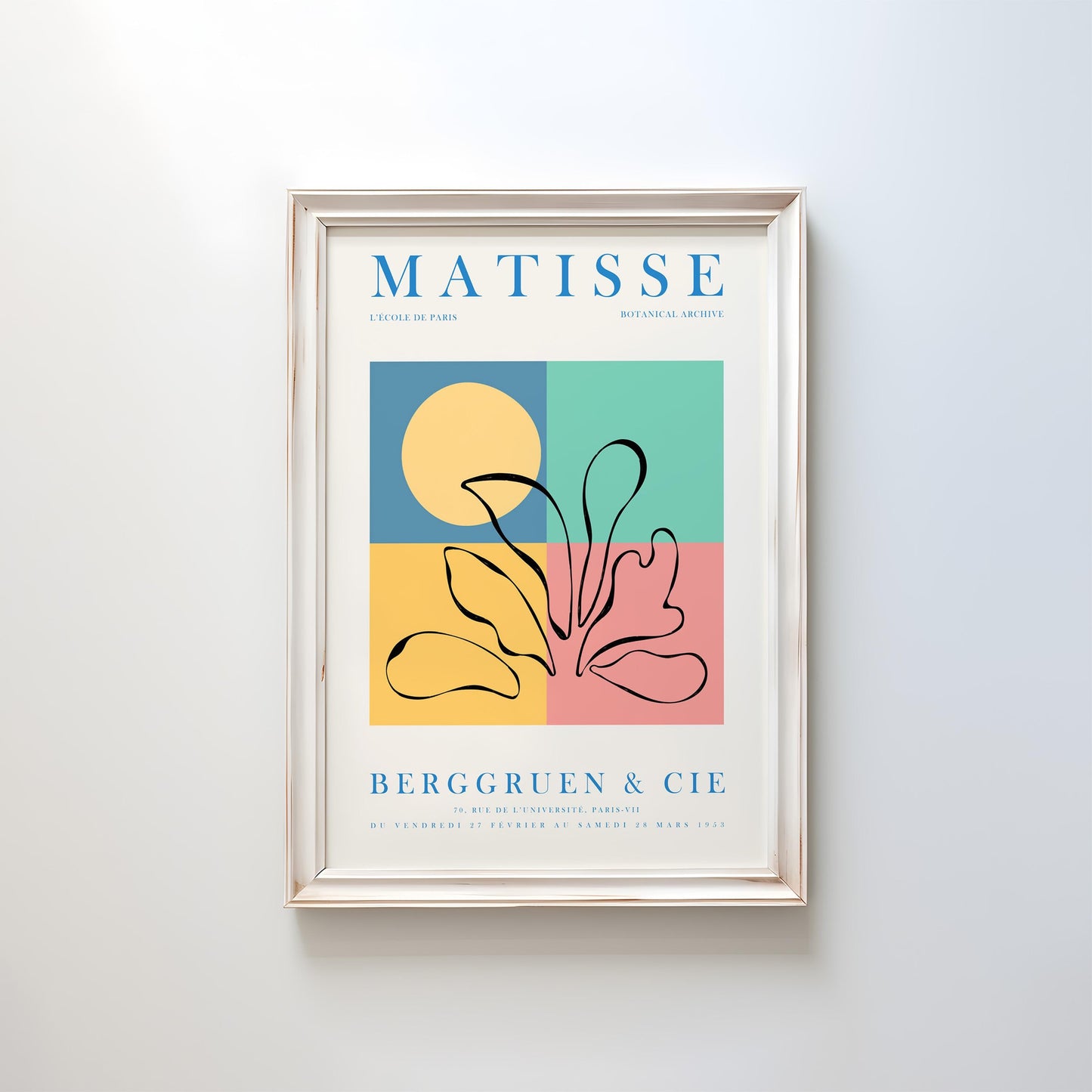 Henri Matisse Berggruen & Cie The Dance Modern Art Exhibition Poster | Fauvism Art Print (A0069)