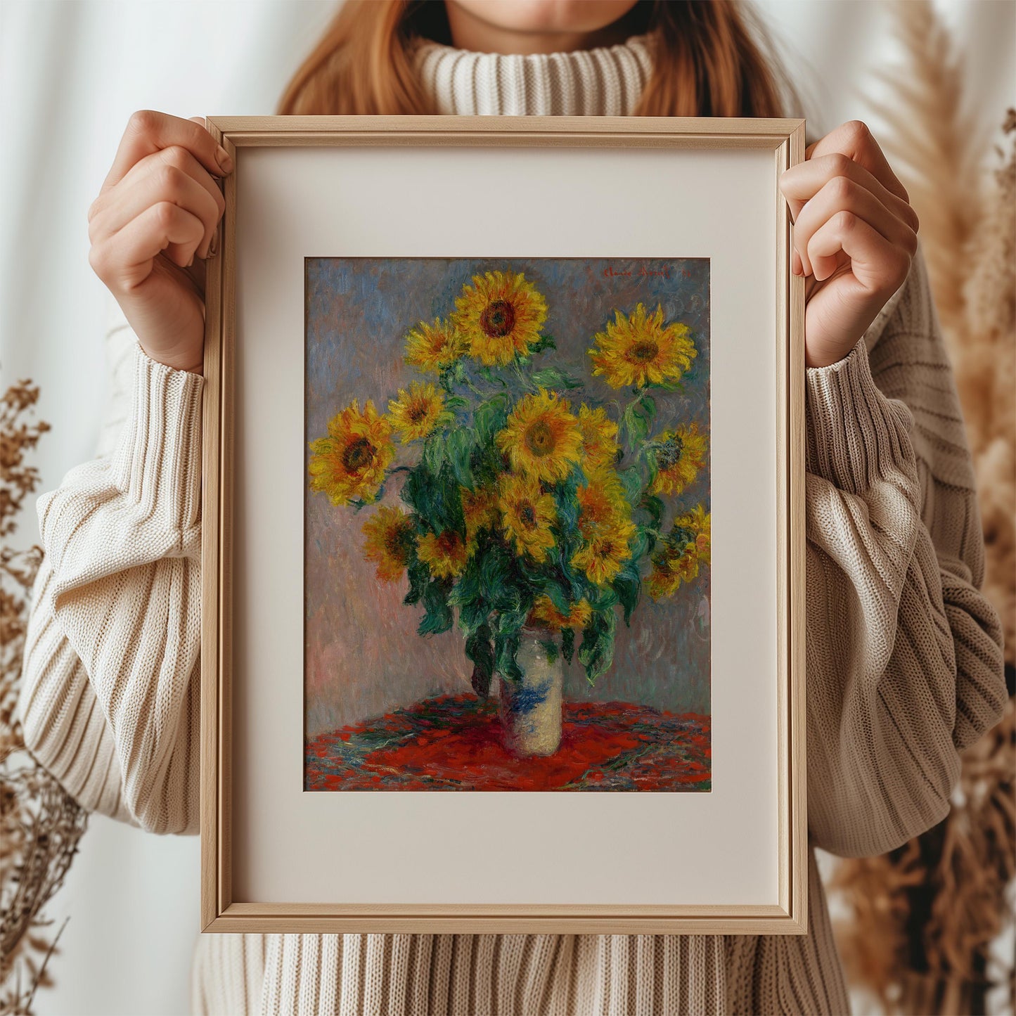 Bouquet of Sunflowers by Claude Monet 1881 | Impressionism Art Print (B4147)