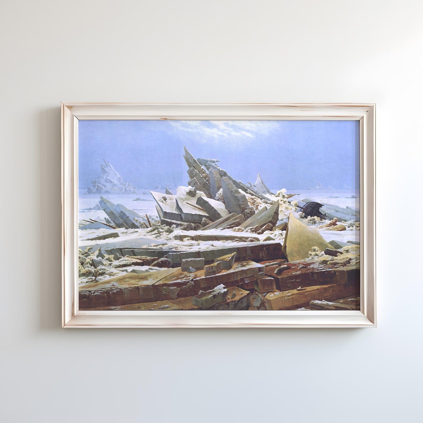 The Sea of Ice (Das Eismeer) by Caspar David Friedrich 1823-24 | Romanticism Art Print (B3993)