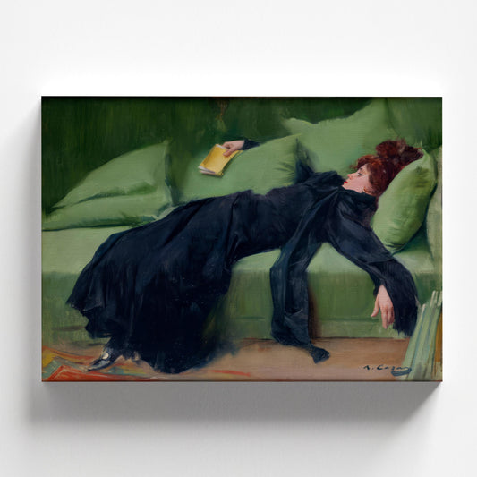 Decadent Young Woman. After the Dance (Jove Decadent) by Ramon Casas 1899 | Modernist Art Print (B7855)