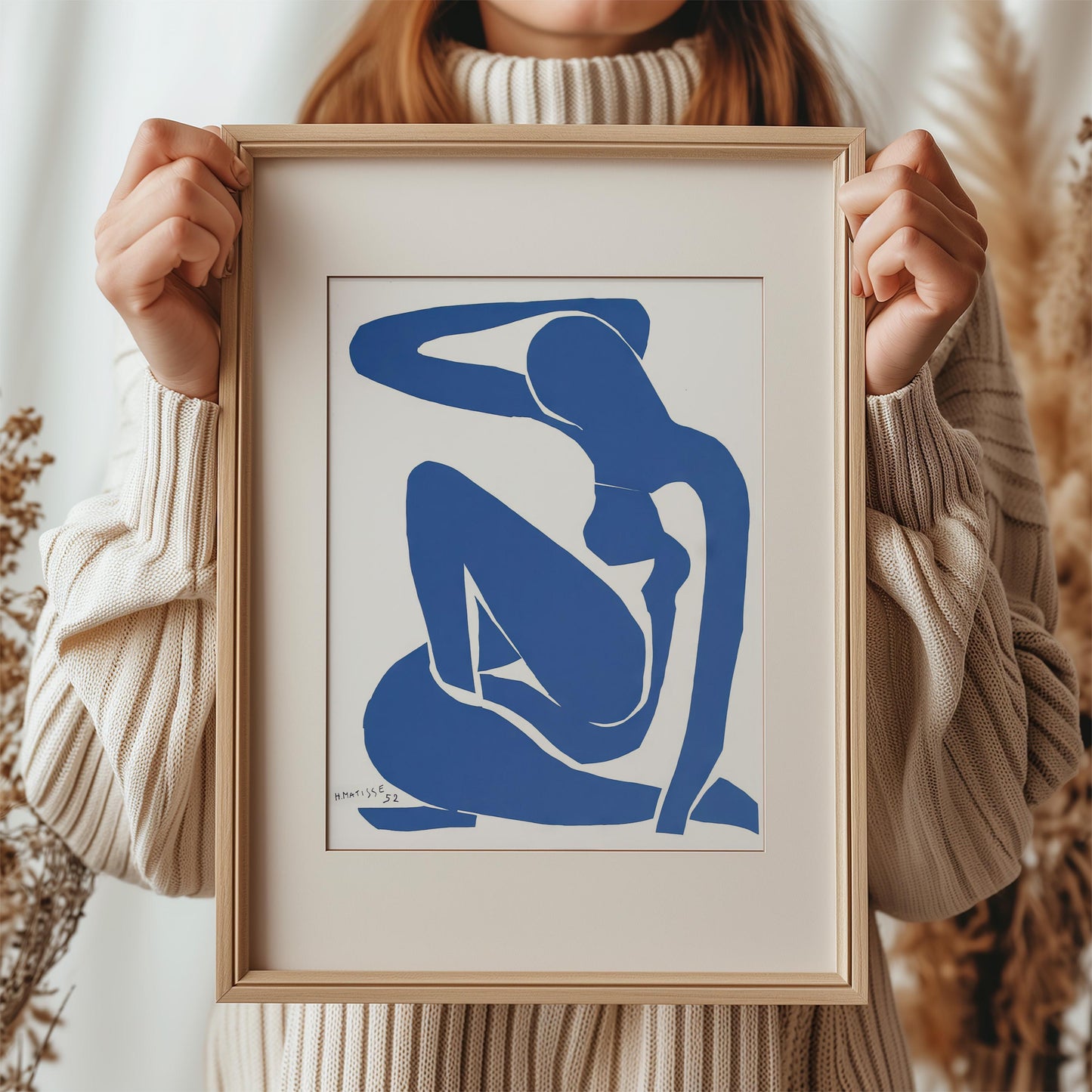 Blue Nude VI (Nu Bleu VI) by Henri Matisse 1954 | Fauvist Modern Art Print (B7991)